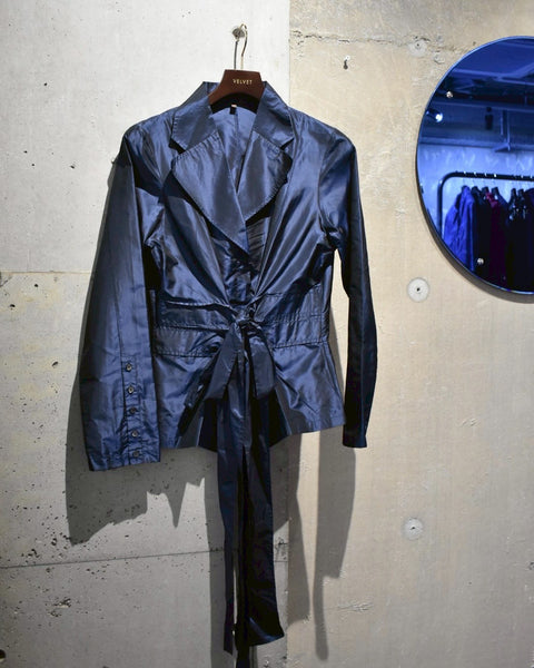 Archive《WALTER VOULAZ》Double Ribbon Shirt Jacket