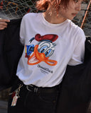 Vintage 1990s《Student Machine》 “Donald Duck” Glitter Accent T-shirt