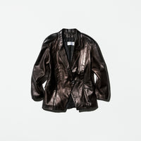 Vintage《Arlette Braun》Leather Tailored Jacket