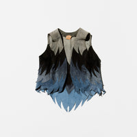 Vintage Patch Work Suede Vest&Skirt