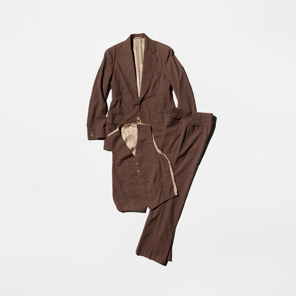 Vintage《MOHNI'S CUSTOM TAILORS》70s Pinstripe Three Pieces Suit