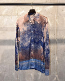 Vintage 1970s《Villa D'Este》 Landscape Print Shirt