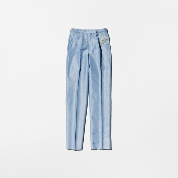 Vintage《Carracci》Splash Patterned Silk Slim Slacks
