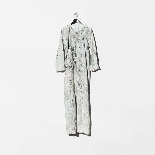 Vintage Splash Painted Paper Jump Suit