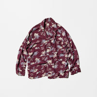 Vintage《Cray-Thomas》50s Long Sleeve Hawaiian Shirt