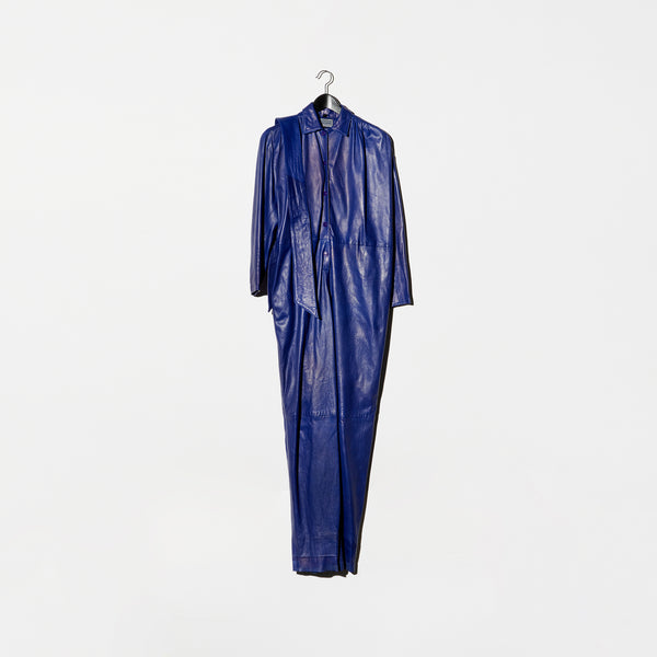 Vintage《Michael Hoban FOR north beach leather》Leather Jump Suit