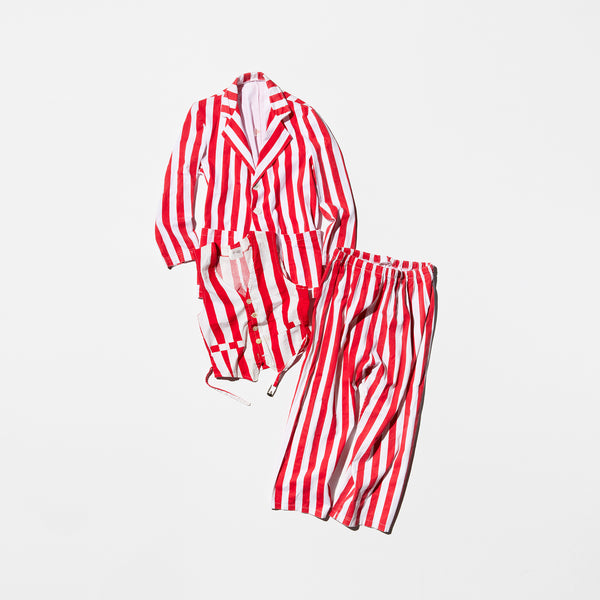 Vintage《ASTRID'S COSTUME ATTIC》 Red×White Striped Three-piece