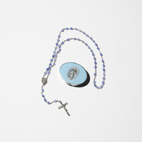Antique Beads&Silver Rosary with Rosary Box