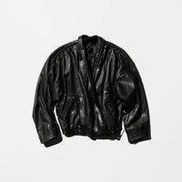 Vintage《ALAN AUSTIN》Haori Front Interesting Leather Jacket