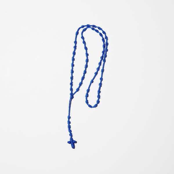 Mexican Souvenir Rosary Blue
