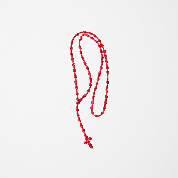 Mexican Souvenir Rosary Red