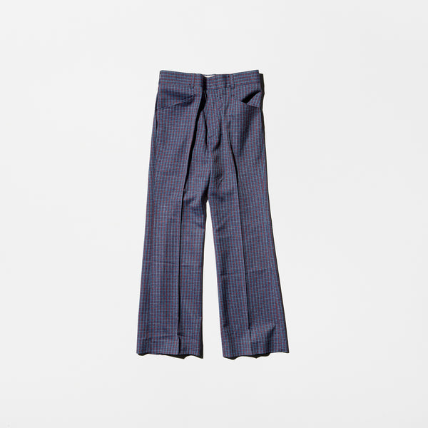 Vintage《Levi's》Deadstock “Panatela” Plaid Flare Pants