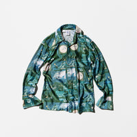 Vintage《KENNINGTON》“Peter Pan” Polyester Shirt