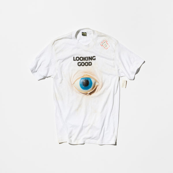 Vintage《Touch of gold》Deadstock “LOOKING GOOD” 3D T-shirt