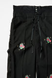 《Midorikawa》Rose Embroidered Slacks Exclusive for VELVET HAKATA & VELVET
