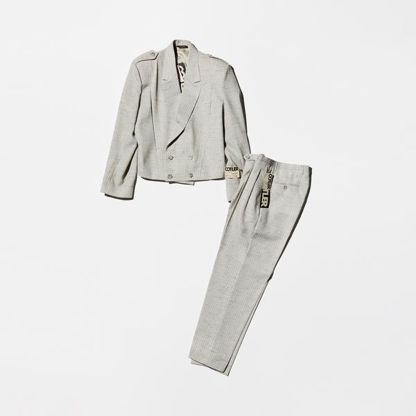 Vintage《COTLER》Deadstock 80s Splash Patterned Suit