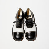 Vintage《MARE UOMO》Black&White Square Two Shoes