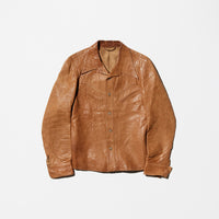 Vintage Brown Leather Western Shirt