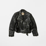 Vintage《Bernuan's》Double-breasted Leather Rider's Jacket