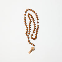 Vintage Wood Long Rosary