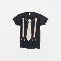 Vintage T-shirt with Tied-up Trompe-l'oeil Print