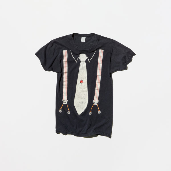 Vintage T-shirt with Tied-up Trompe-l'oeil Print