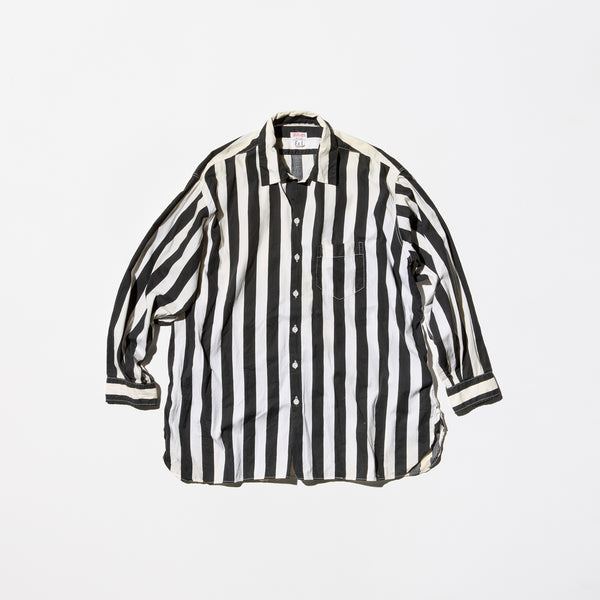 Vintage《Wilson》50s Black×White Striped Shirt