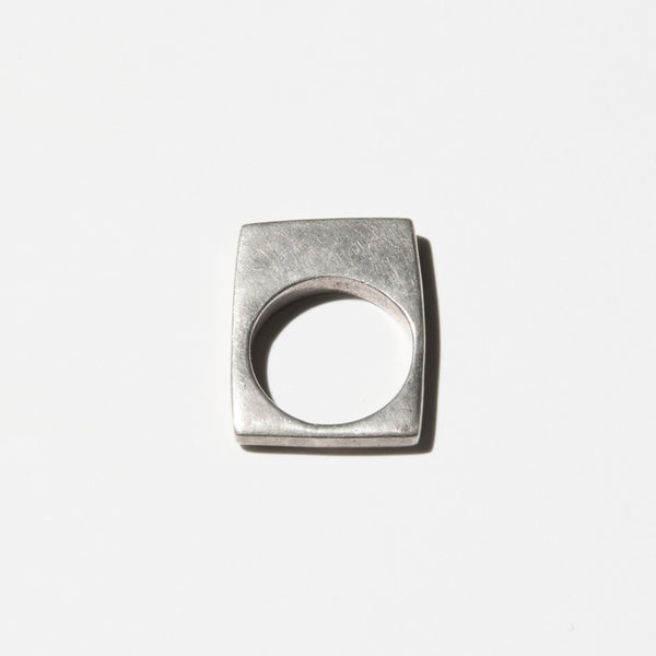 Vintage Silver Square Ring 02