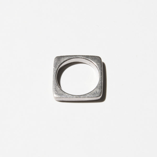 Vintage Silver Square Ring 01