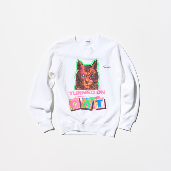 Vintage “TURNED ON CAT” Sweat Shirt