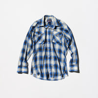 Vintage《Panhandle Slim》Blue Shadow Check Western Shirt