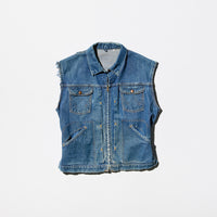 Vintage《Wrangler》 70s Cut-off Sleeves Denim Vest