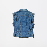 Vintage《Wrangler》 70s Cut-off Sleeves Denim Vest