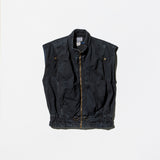 Archive《MARTHE FRANCOIS GIRBAUD》 Garment Dye Black Denim Vest