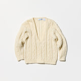 Vintage《NORTHERN ISLES》Deep V-neck Mohair Sweater