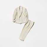 Vintage《J. TODD》80s Splash Patterned White Suit