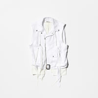 《Midorikawa》LINEN DOCKING RIDERS JACKET