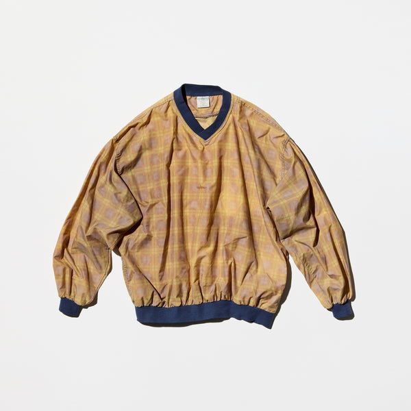 Vintage《Munsingwear》Plaid Nylon Pull-over Shirt