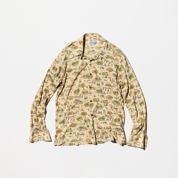 Vintage《gap》70s Mickey&Minnie Patterned Shirt
