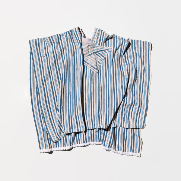 Vintage Striped Ethnic Poncho