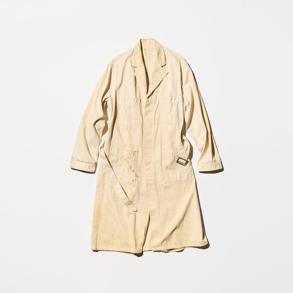 Vintage 40s Herring Bone Boro Shop Coat