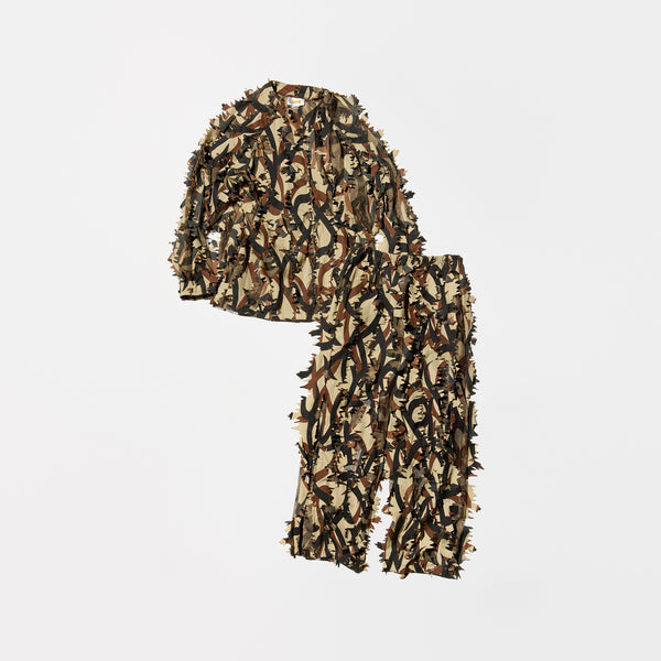 Vintage《Smart Hunters Wear ASAT CAMOUFLAGE》Tribal Patterned Mesh Ghillie Suit
