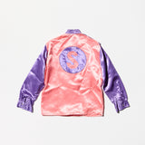 Vintage Pink×Purple Satin Jockey Shirt