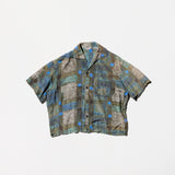 Vintage《Catalina》50s Patterned Silk Shirt