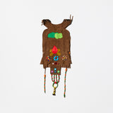 Vintage Late 60s Suede Hippie Pullover Bib