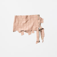 Archive《Preen》 Intrecciato Leather Rap Skirt
