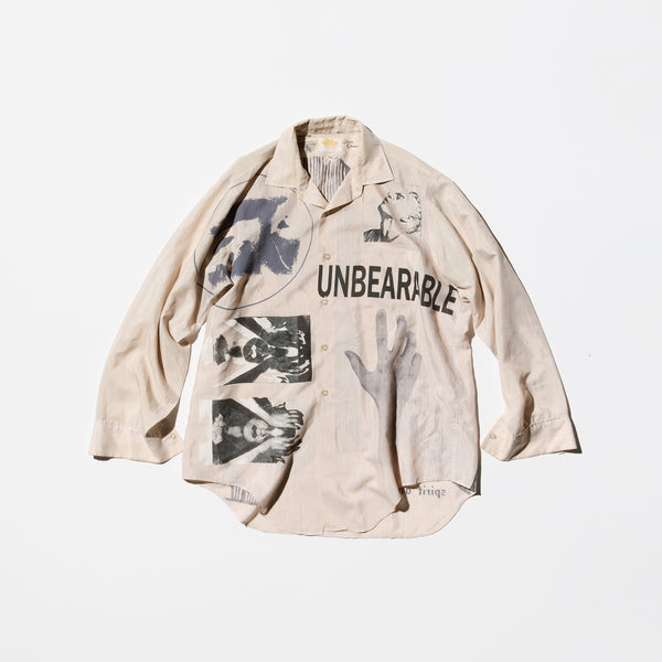 Archive《Liam Ciavarelli》Reworked Vintage Hand Printing shirt