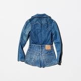 Vintage 70s 《CAN'T BUST EM》×《Levi's》Reconstruction Patchwork Denim Jacket