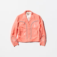 Vintage 80s《Rodeo》Pink Gabardine western Jacket