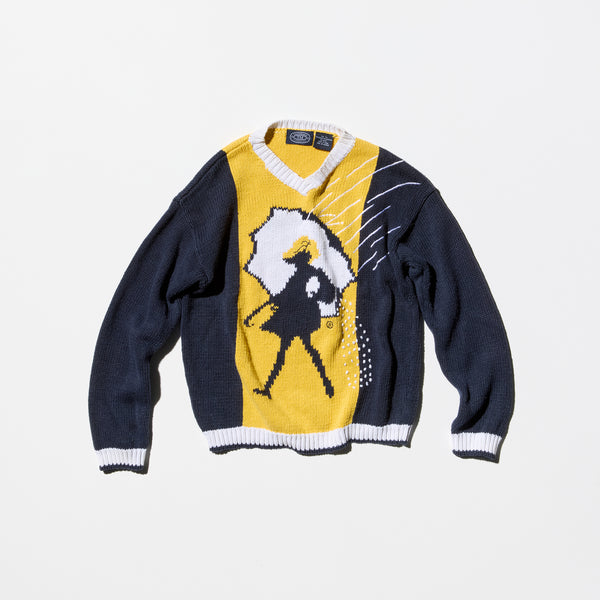 Vintage《TREADMARKS》“MORTON®SALT” Cotton Sweater